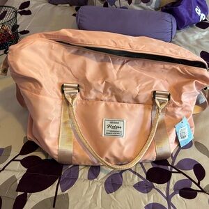 Pink Travel Bag with Durable Design